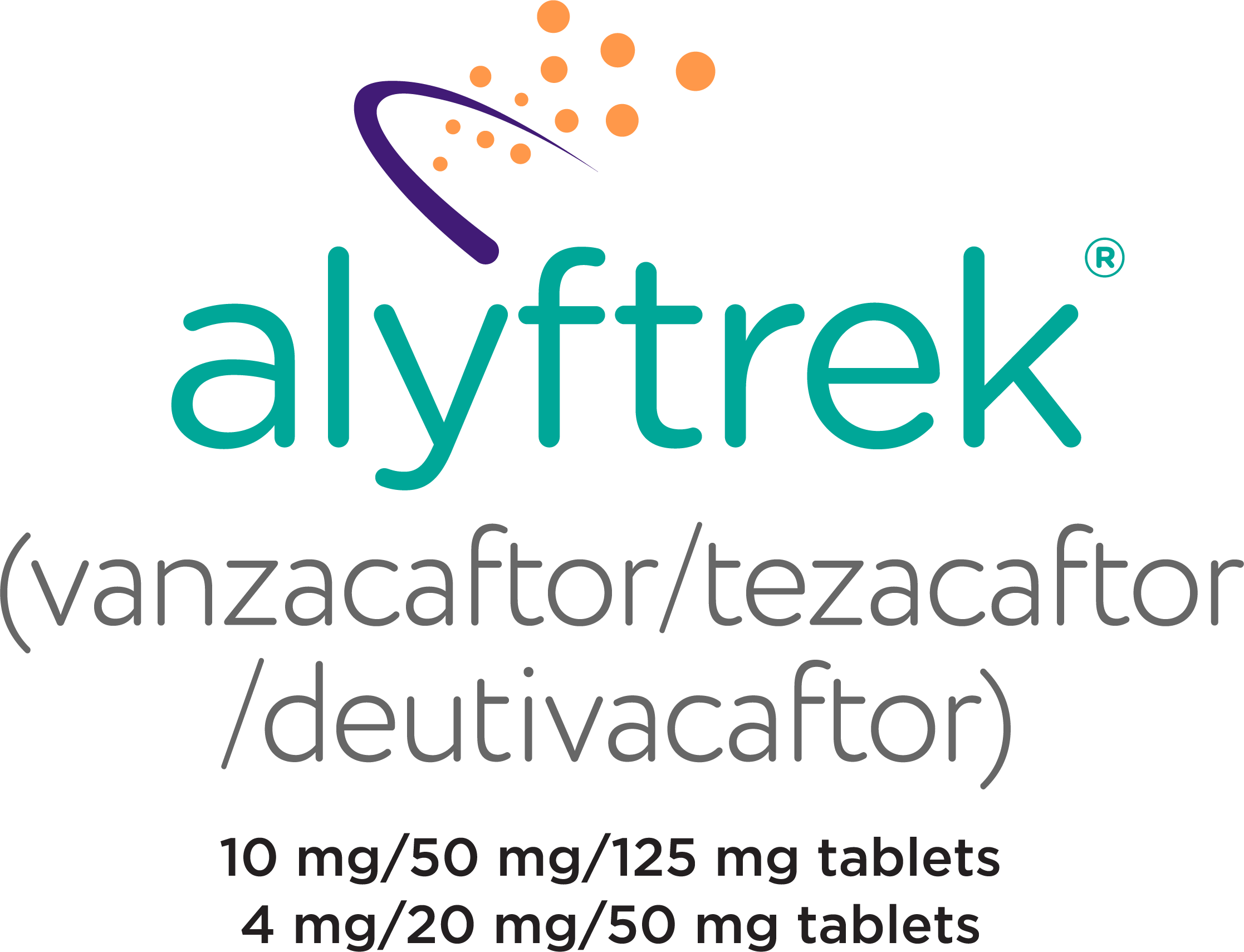 ALYFTREK (vanzacaftor/tezacaftor/deutivacaftor) 10 mg/50 mg/125 mg tablets, 4 mg/20 mg/50 mg tablets