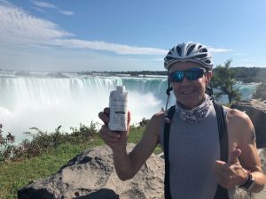 Jerry Cahill, a 61-year-old CF patient and cyclist