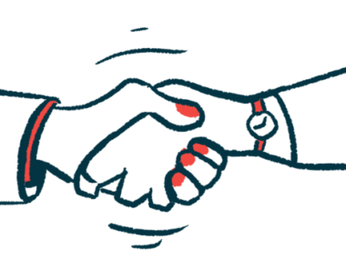 An illustration shows a close-up view of two hands clasped in a handshake.