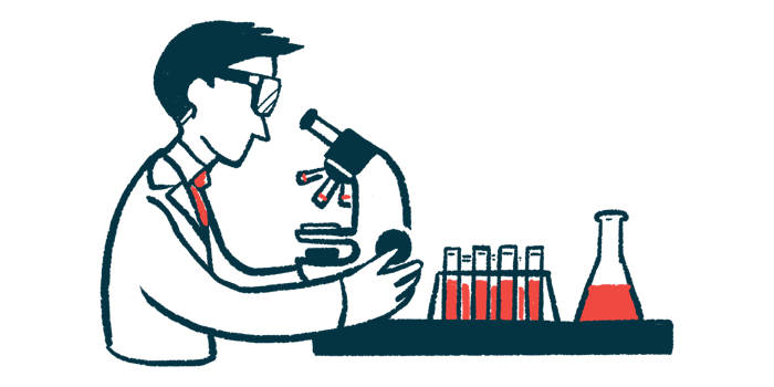 iron | Cystic Fibrosis News Today | illustration of scientist using microscope