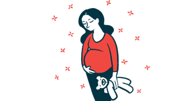 pregnancy | Cystic Fibrosis News Today | illustration of pregnant woman