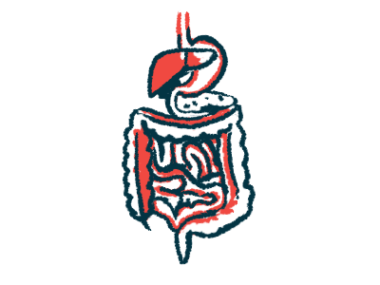 An illustration of the digestive system.
