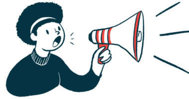 Illustration of a woman using a megaphone.