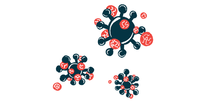 An illustration shows three cells floating in the air.