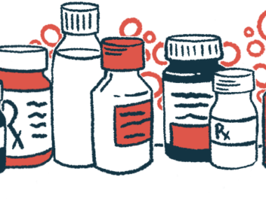 Various types of medication in bottles are shown.