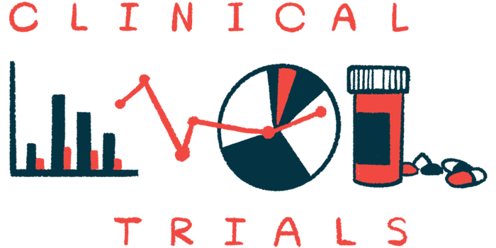 A bar graph, a pie graph, and a prescription bottle of oral medications are used to illustrate clinical trials in medicine.