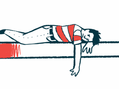 An illustration shows an unhappy man laying on a bed.
