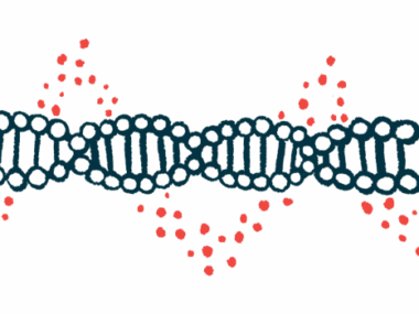Illustration of a DNA strand.