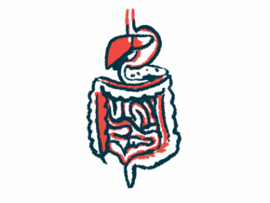 Illustration of the digestive system.