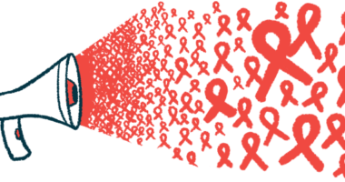 A slew of awareness ribbons emanates from a megaphone.