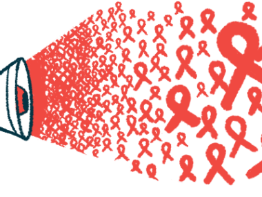 A slew of awareness ribbons emanates from a megaphone.