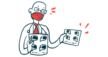 An illustration of a physician looking at medical charts.