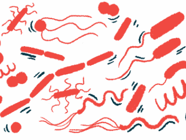 An illustration shows an assortment of bacteria.
