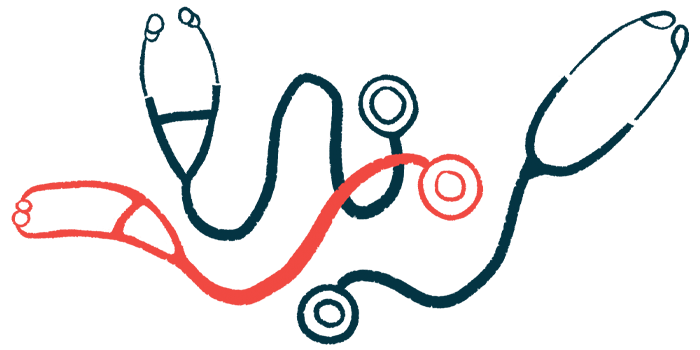 An illustration shows two black stethoscopes and a red one.