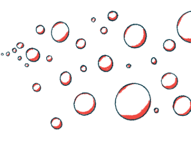 Illustration of a child blowing bubbles, representing daily life with cystic fibrosis.